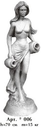 Скульптура девушка с кувшинами 006